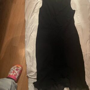 Donna Ricco Black Sleeveless Maxi Dress
